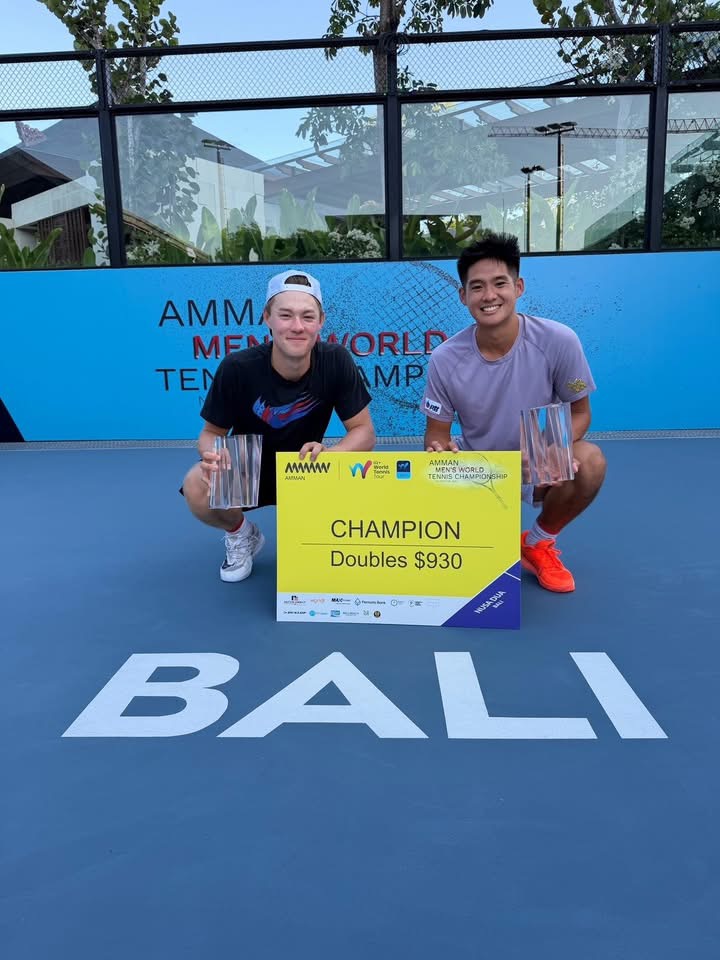“ต้นไม้” ควงหนุ่มอเมริกันคว้าแชมป์ชายคู่ “พัตเตอร์” สุดเจ๋งชิงชายเดี่ยว "M15 บาหลี"