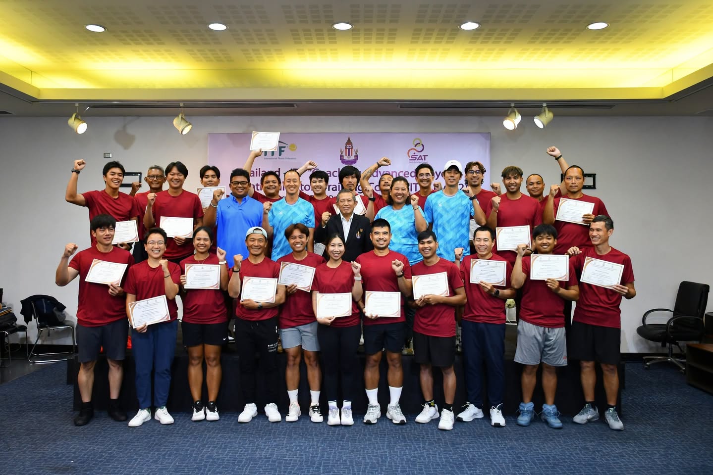 ลอนเทนนิส จัดอบรมผู้ฝึกสอน ITF Level 2 ติวเข้มความรู้+ทักษะ ยกระดับเทียบนานาชาติ