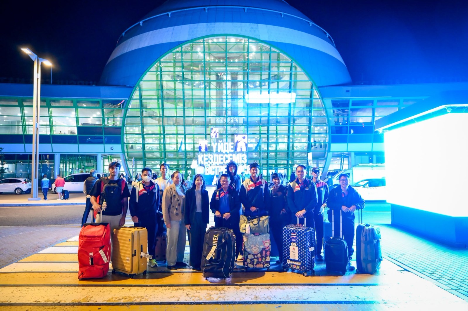 "ทูตไทย" ต้อนรับอบอุ่น ทีมเดวิสคัพไทยถึงคาซัคสถาน