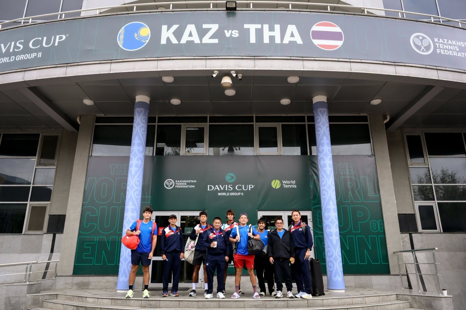 เดวิสคัพไทยซ้อมสนามจริงวันแรก ปรับตัวได้-ผจก.ทีมชวนส่งใจเชียร์ คาซัคฯ ส่ง "เชฟเชนโก" นำทีมหวด 