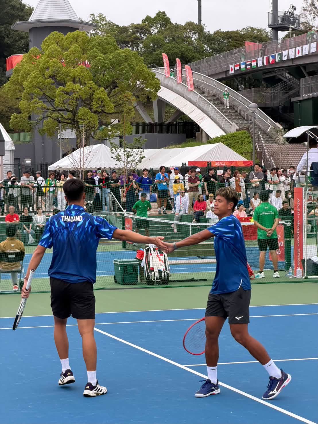 ภวิชญ์ กอดคอ วิชยา เข้ารอบสอง ชายคู่ เอเชียนเกมส์ที่ญี่ปุ่น 
